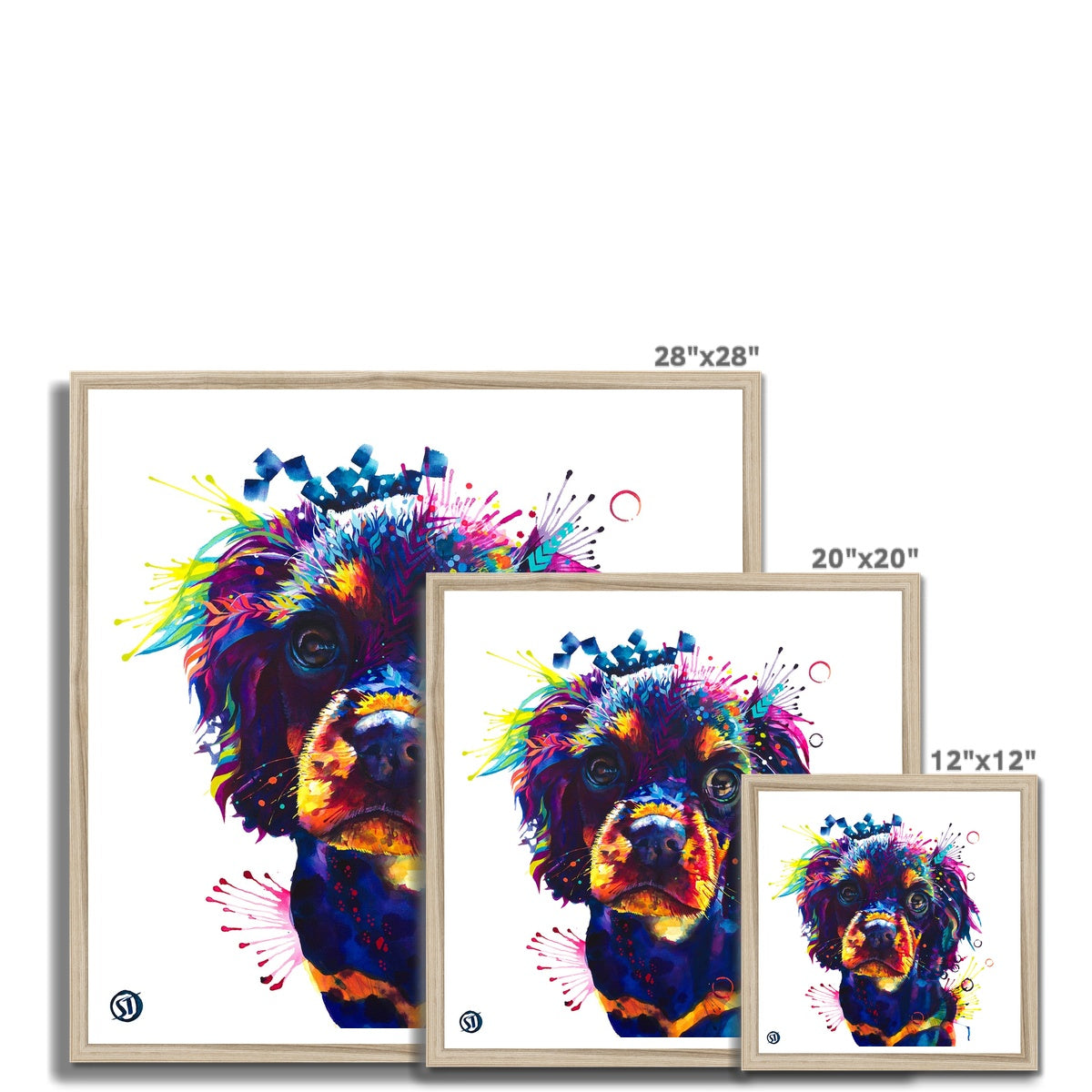 Cavalier King Charles Prints | Colourful Art Prints | Commission A Painting | Dog Portrait | Animal Print