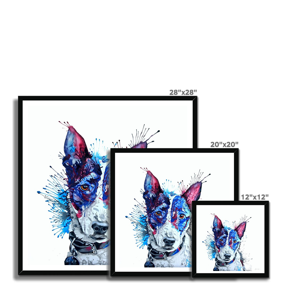 English Terrier Cross Framed Print-Fine art-Sarah Taylor Art