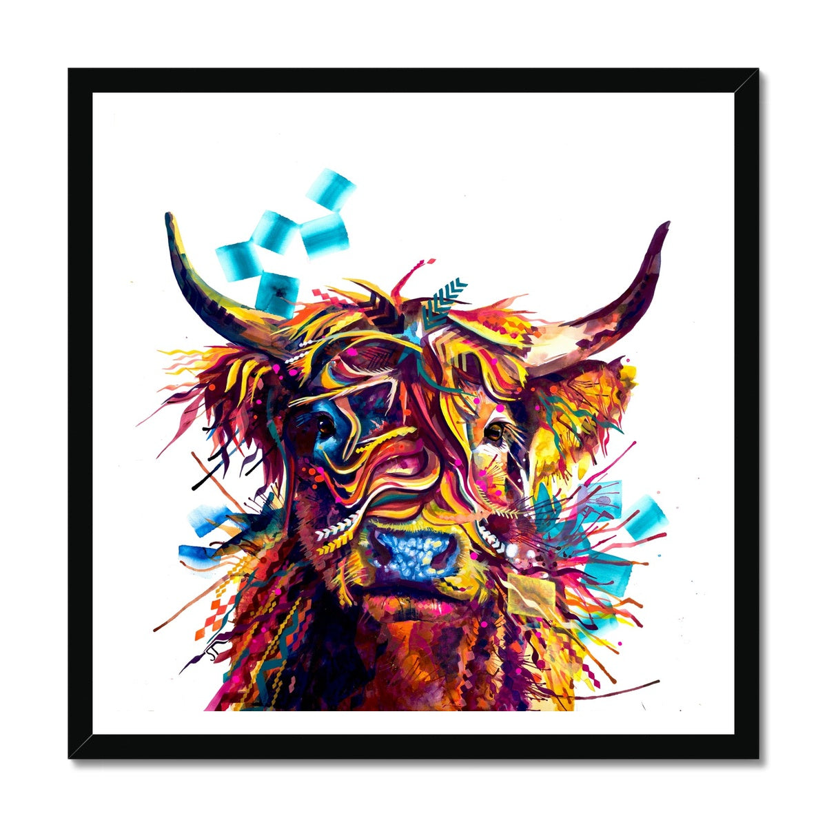 Morag the Highland Cow Framed Print