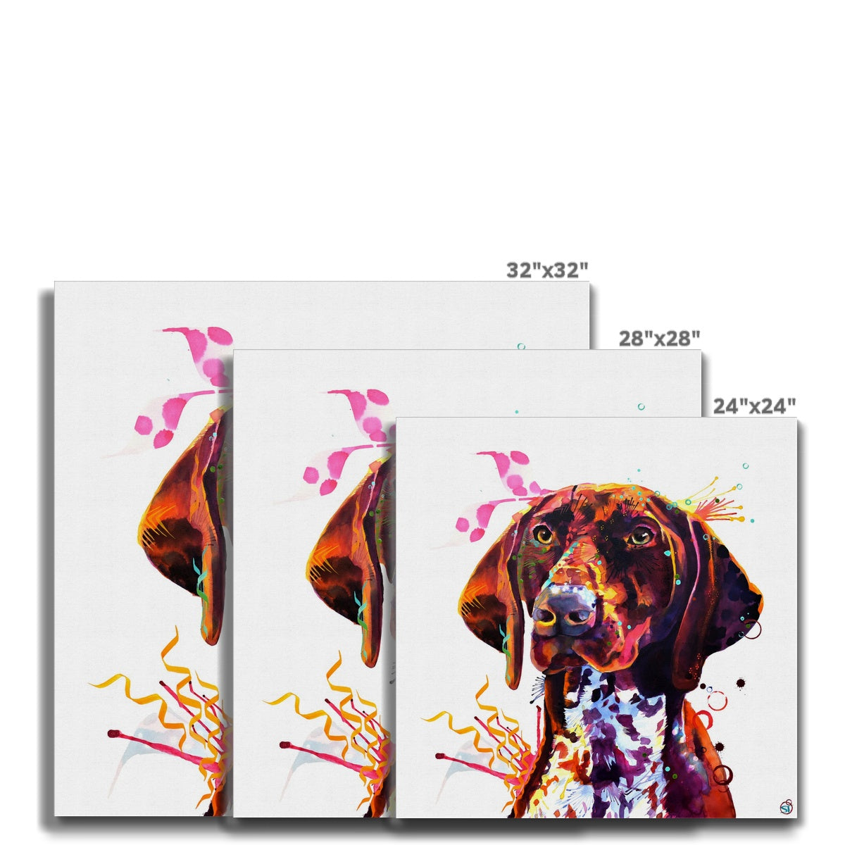Wallart | Dog Drawings | Dog Portrait | Framed Prints | Wall Art Living Room