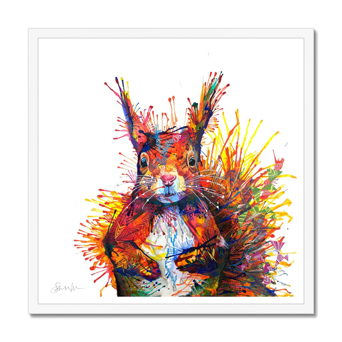 Cyril the Squirrel Framed Print-Fine art-Sarah Taylor Art