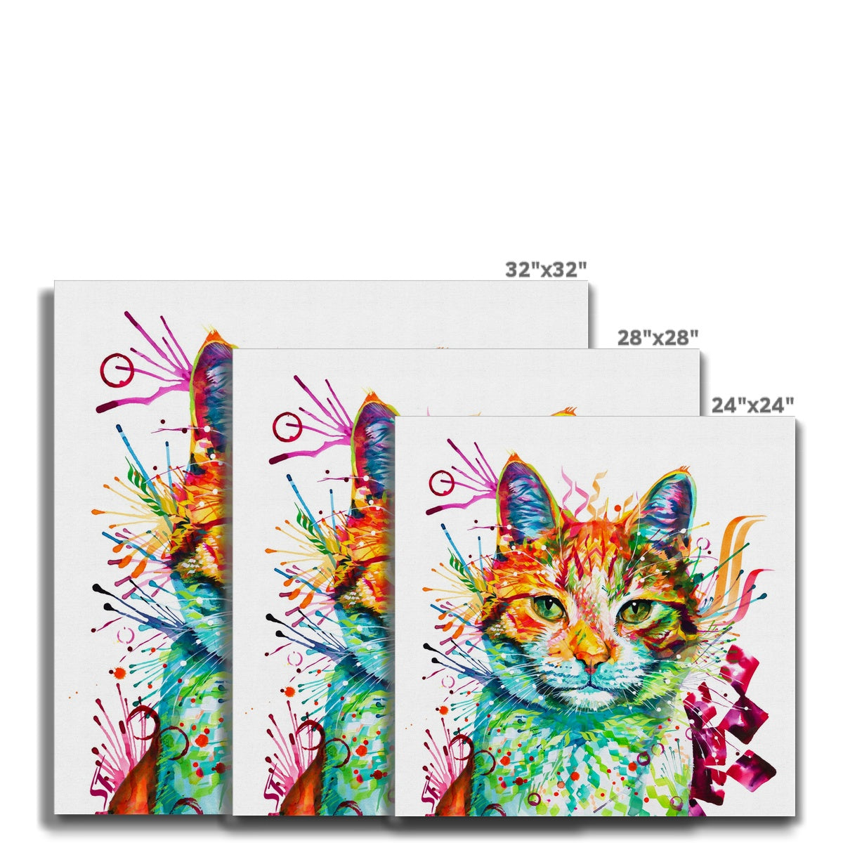 Wall Art | Cat  Artwork | Sarah Taylor | Wall Prints | Framed Wall Art | Framed Prints | Abstract Wall Art