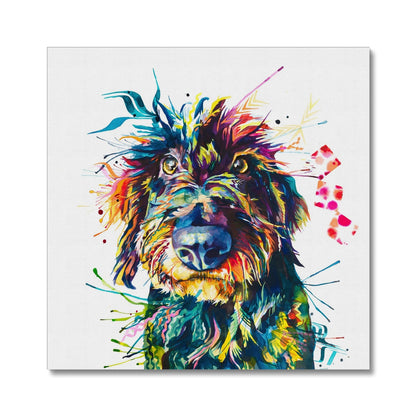 Eddie the Wirehaired Dachshund Canvas