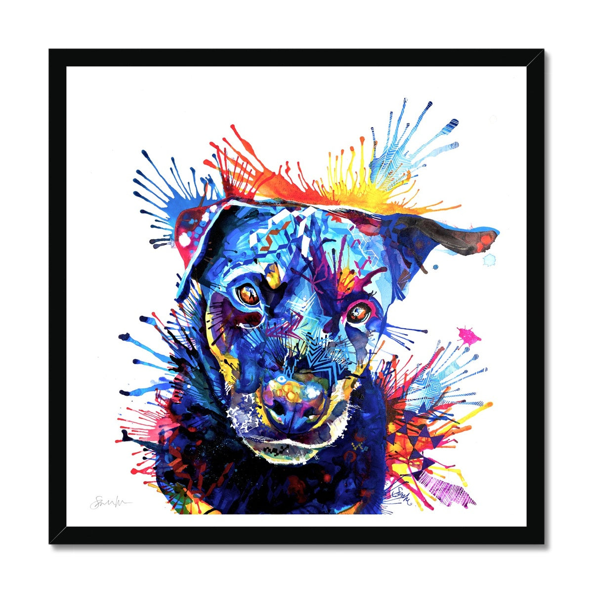 Rottweiler Framed Print-Fine art-Sarah Taylor Art