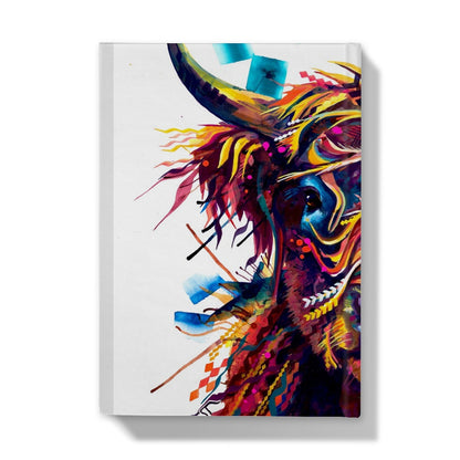 Highland Cow Painting | Highland Cow Painting (UK) | Animal Artwork | Highland Cattle Cushions | Sarah Taylor | Large Colourful Wall Art