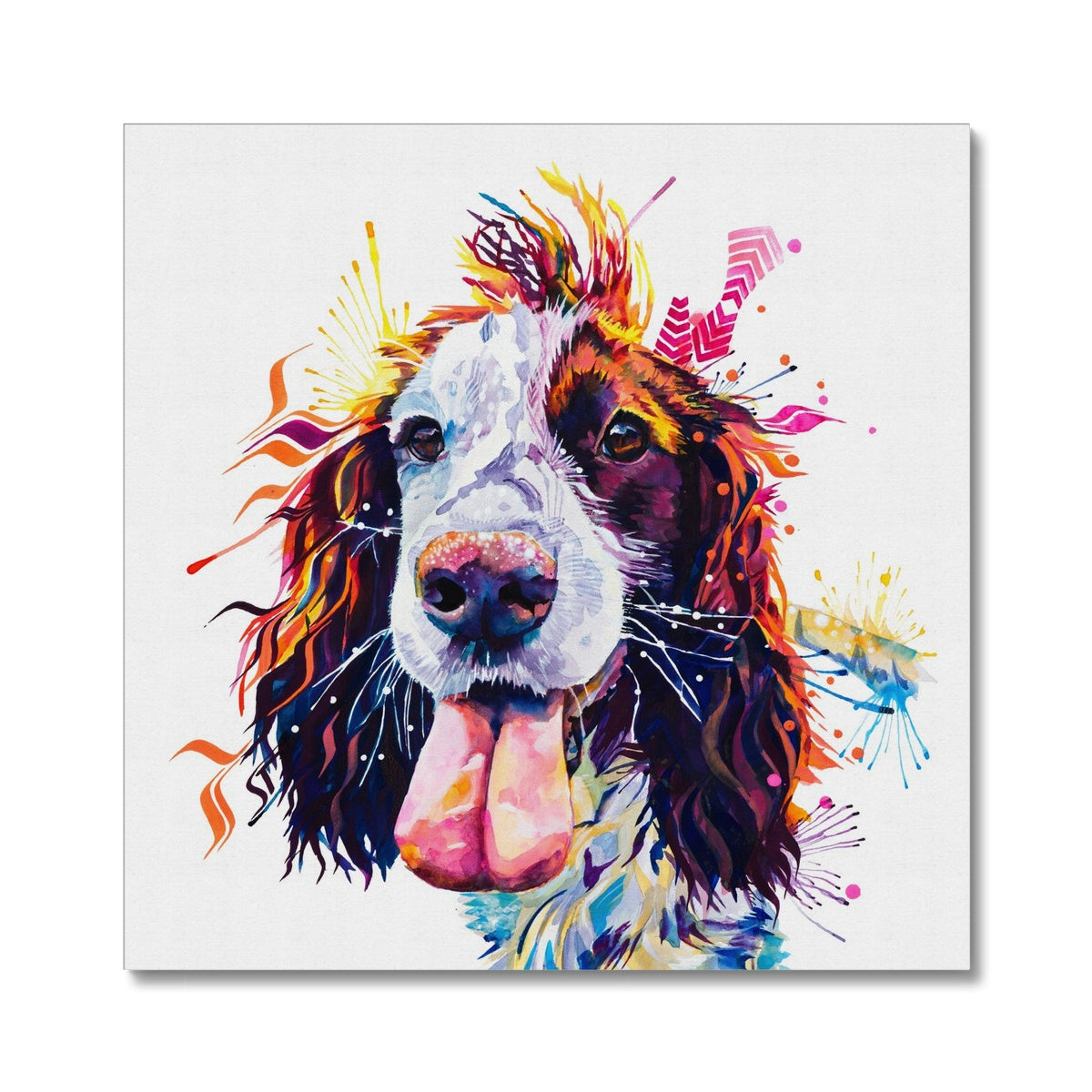 Patchy the Sprocker Canvas