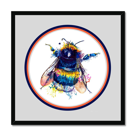 Queen Bee Circle Framed Print