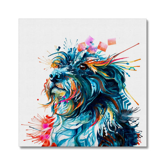 Terrier / Collie Cross Canvas-Fine art-Sarah Taylor Art
