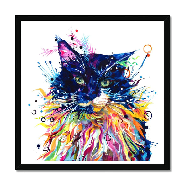 Wallart | Cat Painting | Cat Portrait | Wall Art Quirky | Animal Wall Art | Cat Artwork