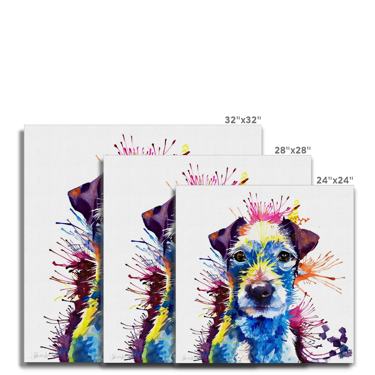 Parson Russell Terrier Canvas-Fine art-Sarah Taylor Art