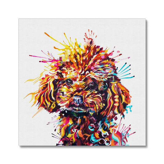 Poppy the Poodle Canvas