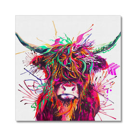 Highland Cow Painting | Highland Cow Painting (UK) | Animal Artwork | Highland Cattle Cushions | Sarah Taylor