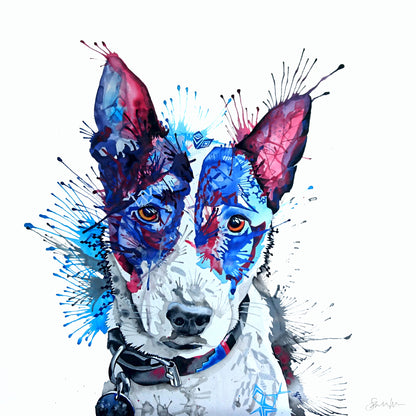 Monty the English Bull Terrier Canvas