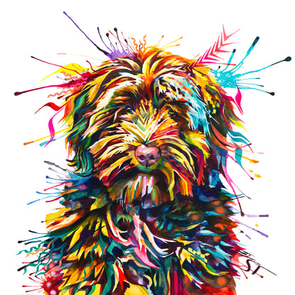 Dog Portrait | Dog Artwork | Wall Art Quirky | Art Prints Modern | Modern Wall Art | Pet Portraits | Modern Art 