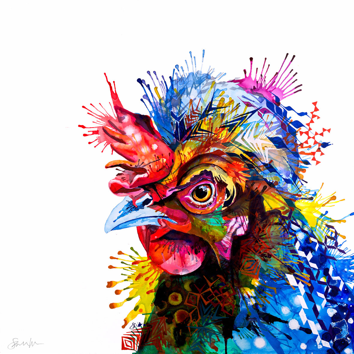 Gloria the Chicken Canvas