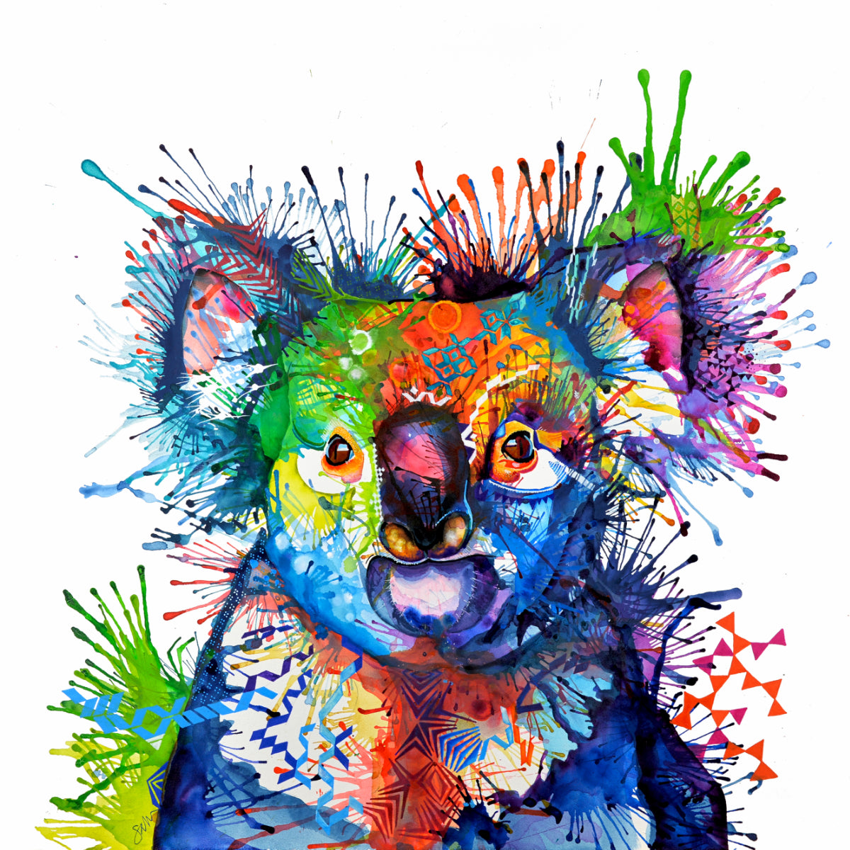Kylie Koala Framed Canvas – Sarah Taylor Art