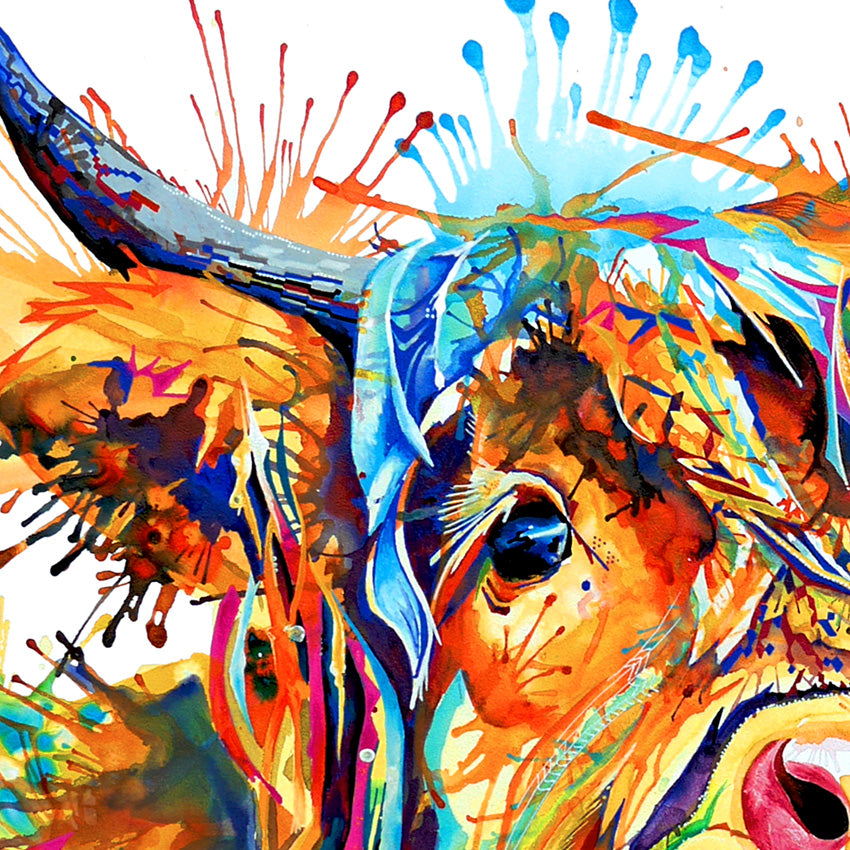 Maggie Moo - Original Cow Painting-Originals-Sarah Taylor Art