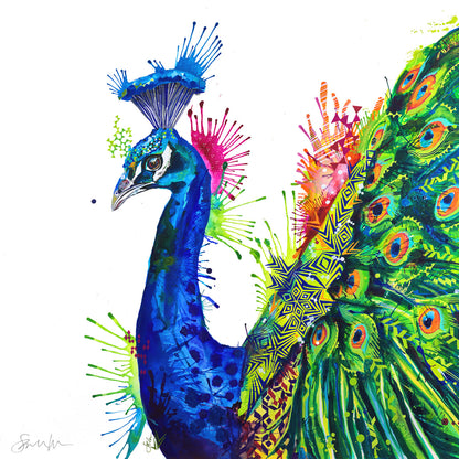 Percival Peacock Canvas