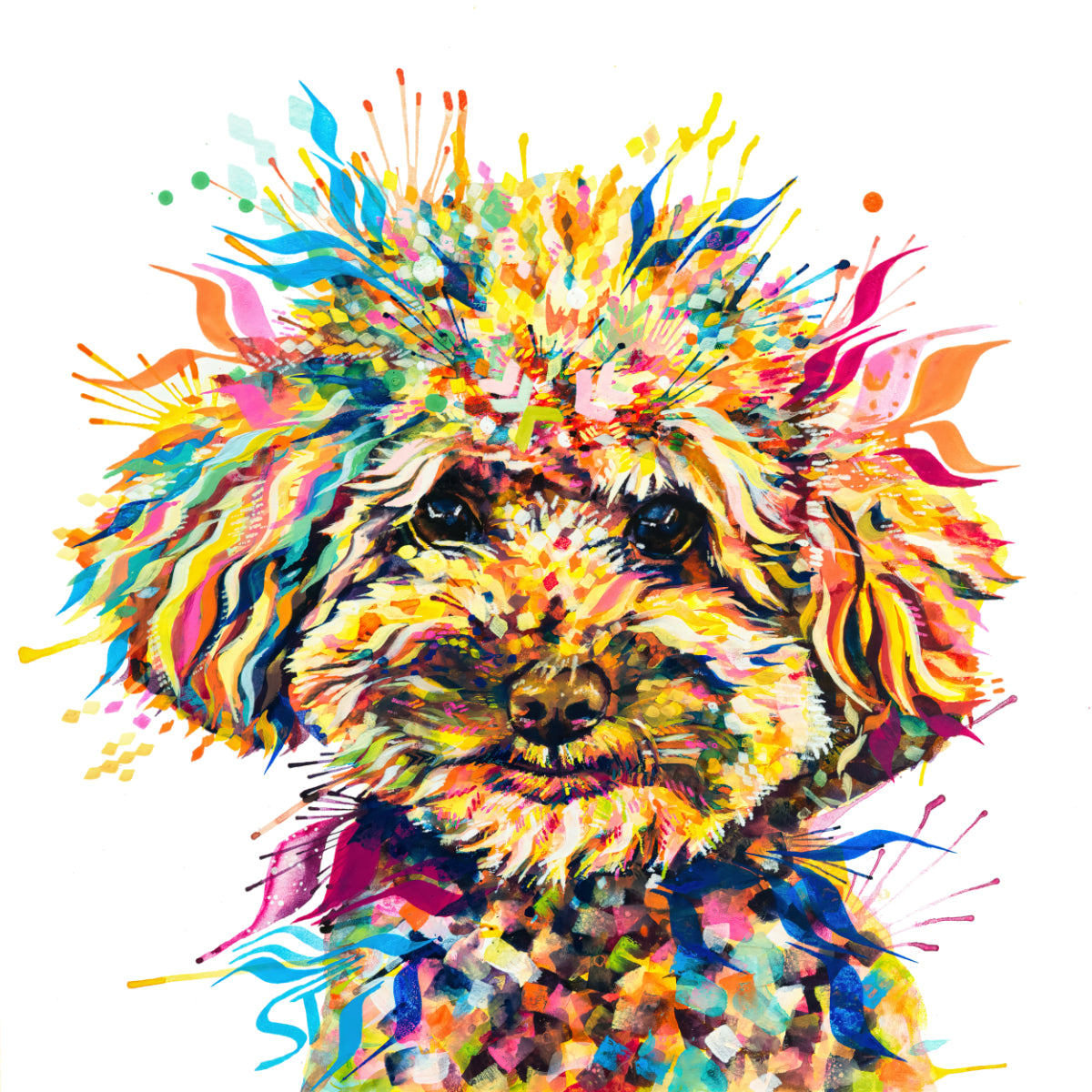Poodle Wall Art | Dog Portrait Artists UK | Dog Artwork | Dog Drawings | Pet Portraits | Wall Art | Wall Prints