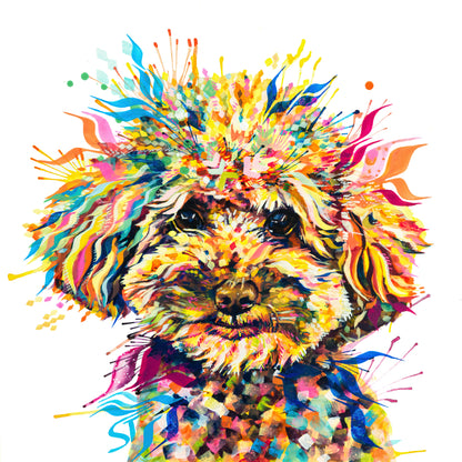 Poodle Wall Art | Dog Portrait Artists UK | Dog Artwork | Dog Drawings | Pet Portraits | Wall Art | Wall Prints