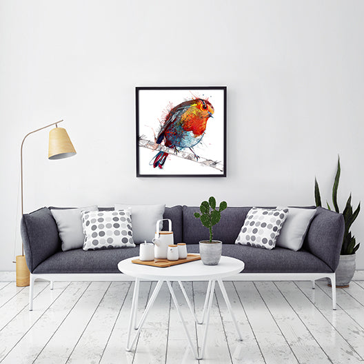 The Scarlet Pimpernel - Original robin painting-Originals-Sarah Taylor Art