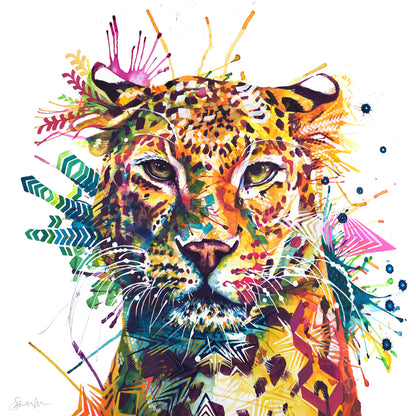 Cheetah Wall Art | Wallart | Animal Art Canvas Prints | Cat Painting | Wall Art Unusual