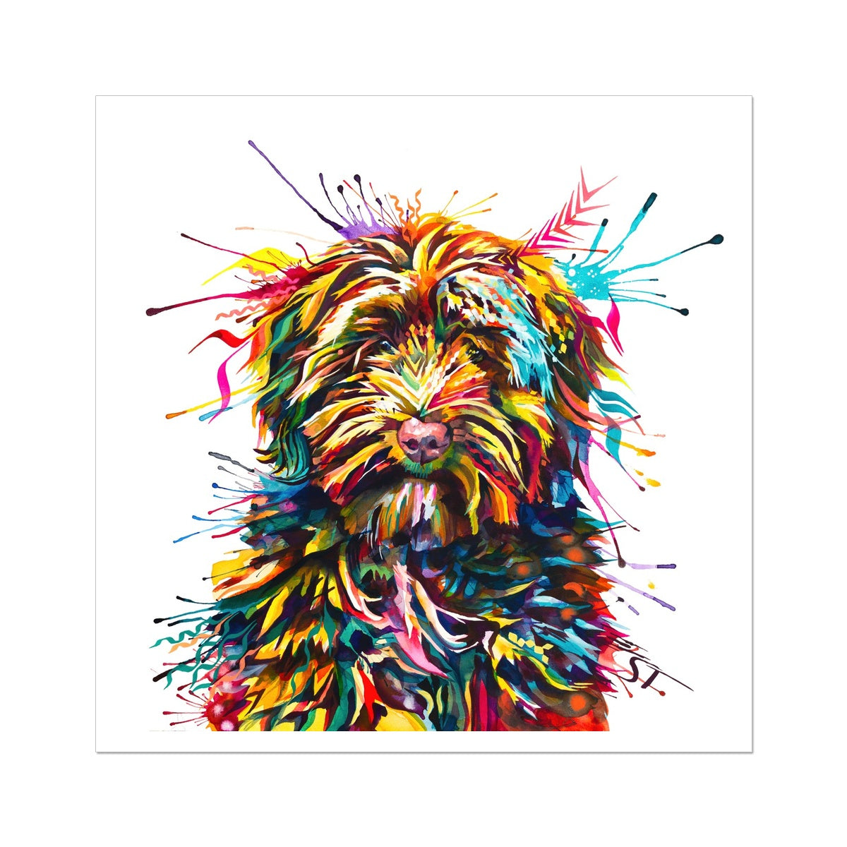 Dog Portrait | Sarah Taylor | Pet Portrait Artists | Dog Portrait | Pet Portraits | Art Commissions | Framed Prints | Wall Prints | Living Room Wall Art