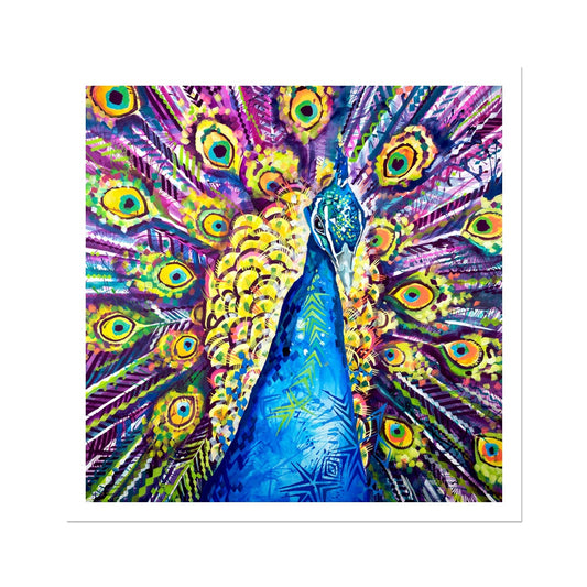 Dylan the Peacock Fine Art Print-Fine art-Sarah Taylor Art