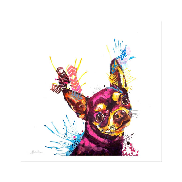Dog Drawings | Dog Portrait | Dog Canvas Prints | Personalised Dog Portrait | Sarah Taylor | Framed Prints | Wall Prints 
