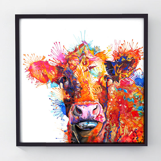 Agnes - Original Cow Painting-Originals-Sarah Taylor Art