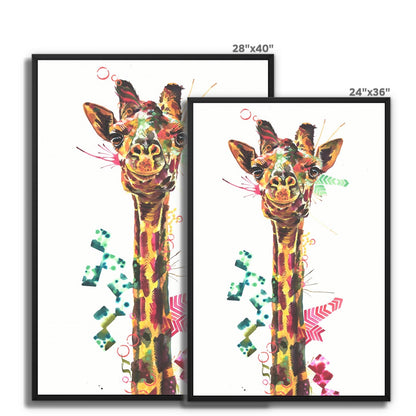 Gerald the Giraffe Framed Canvas