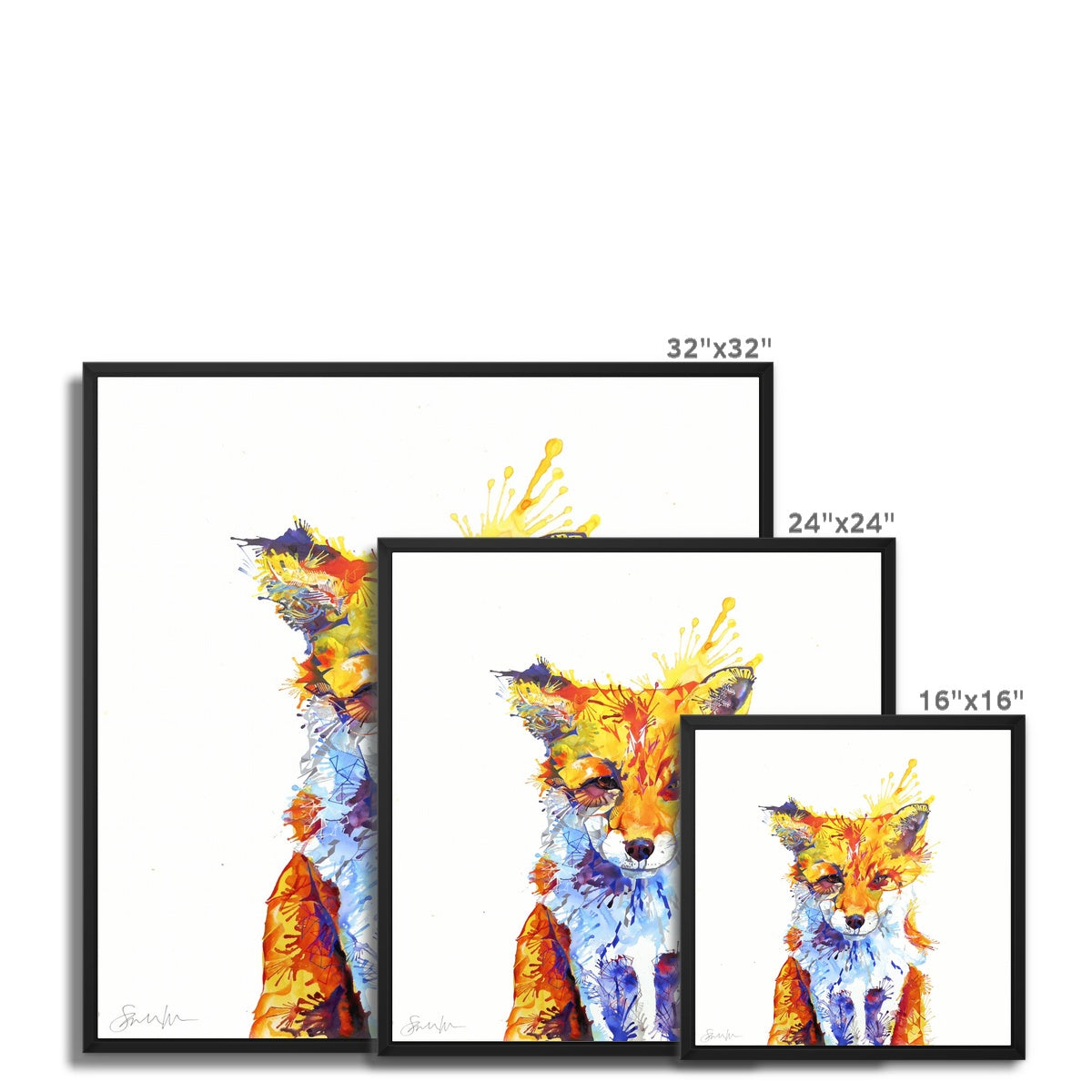 Fox of Delights Framed Canvas-Fine art-Sarah Taylor Art