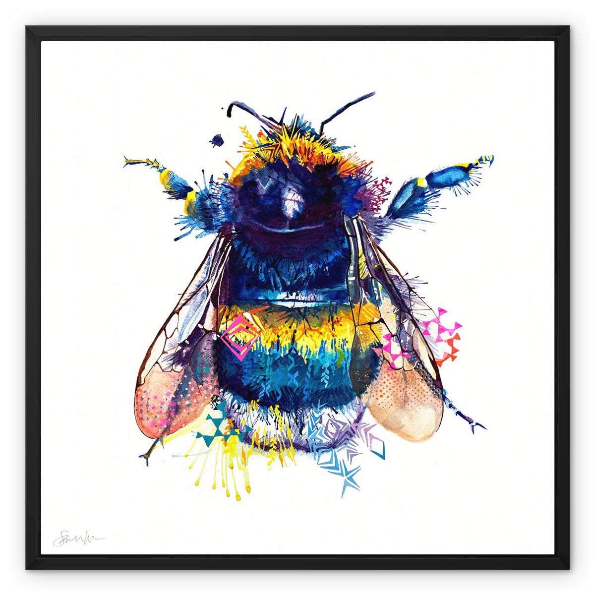 Queen Bee Framed Canvas-Fine art-Sarah Taylor Art