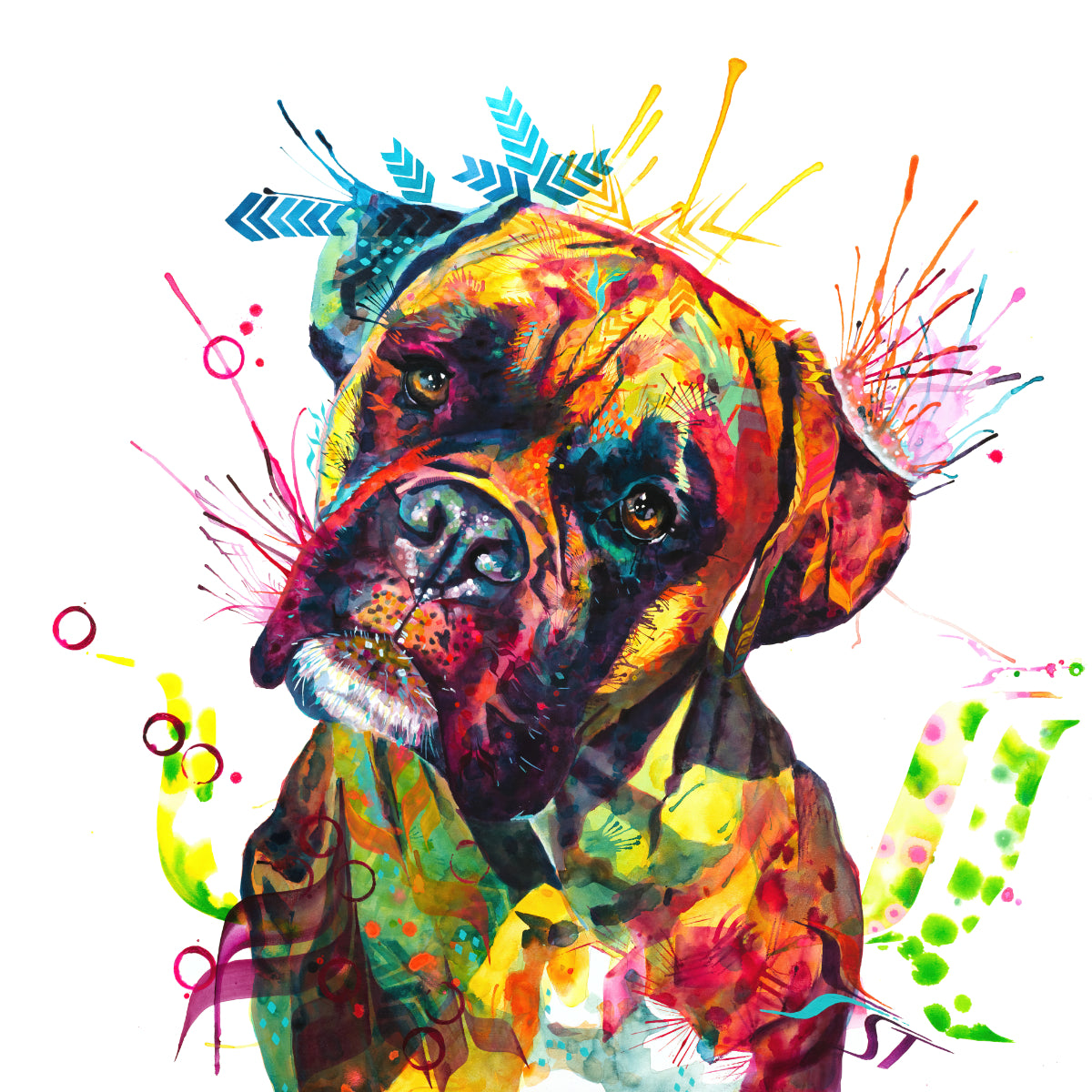 Dog Drawings | Dog Portrait | Pet Portrait | Framed Prints | Wall Prints | Living Room Wall Art
