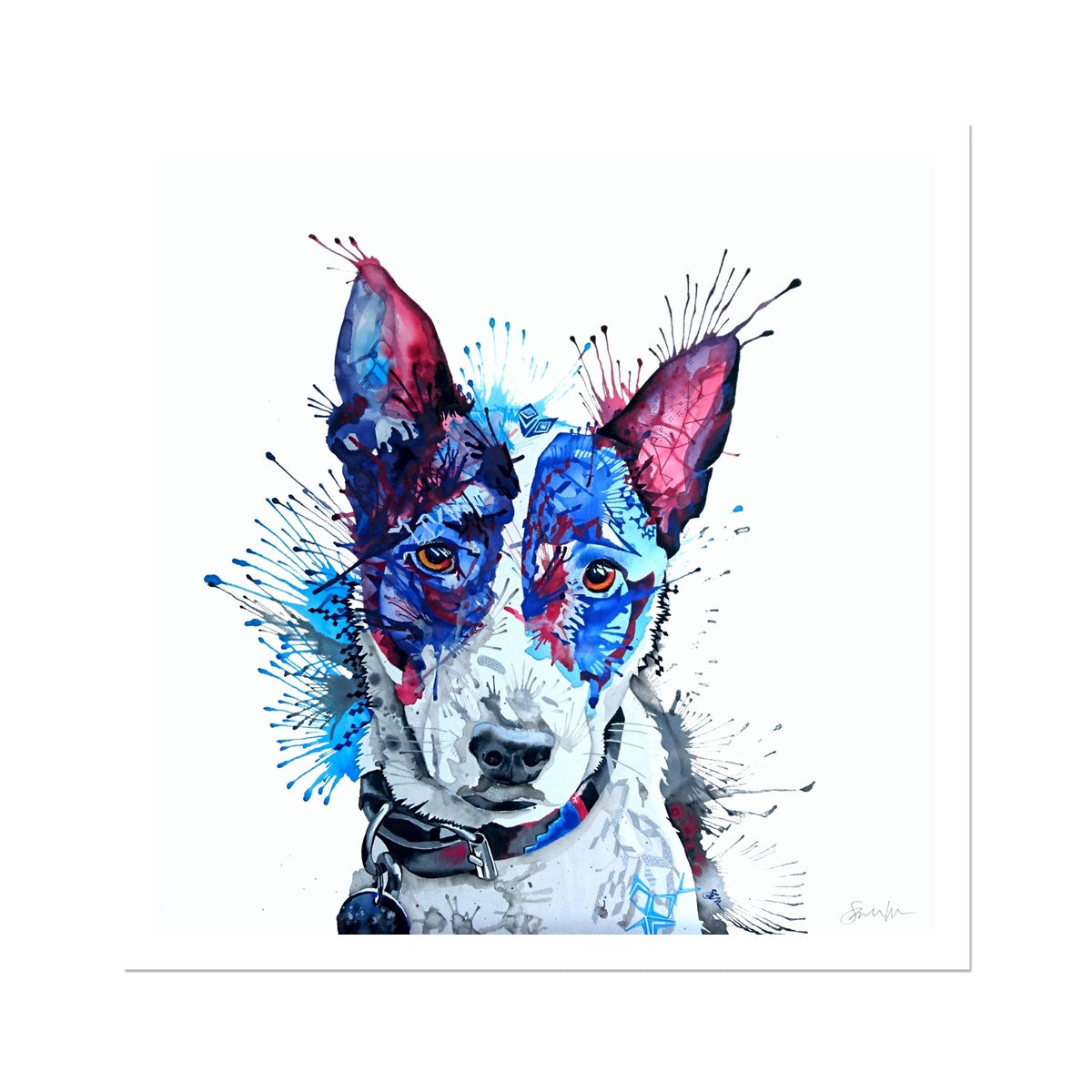 English Terrier Cross Fine Art Print-Fine art-Sarah Taylor Art