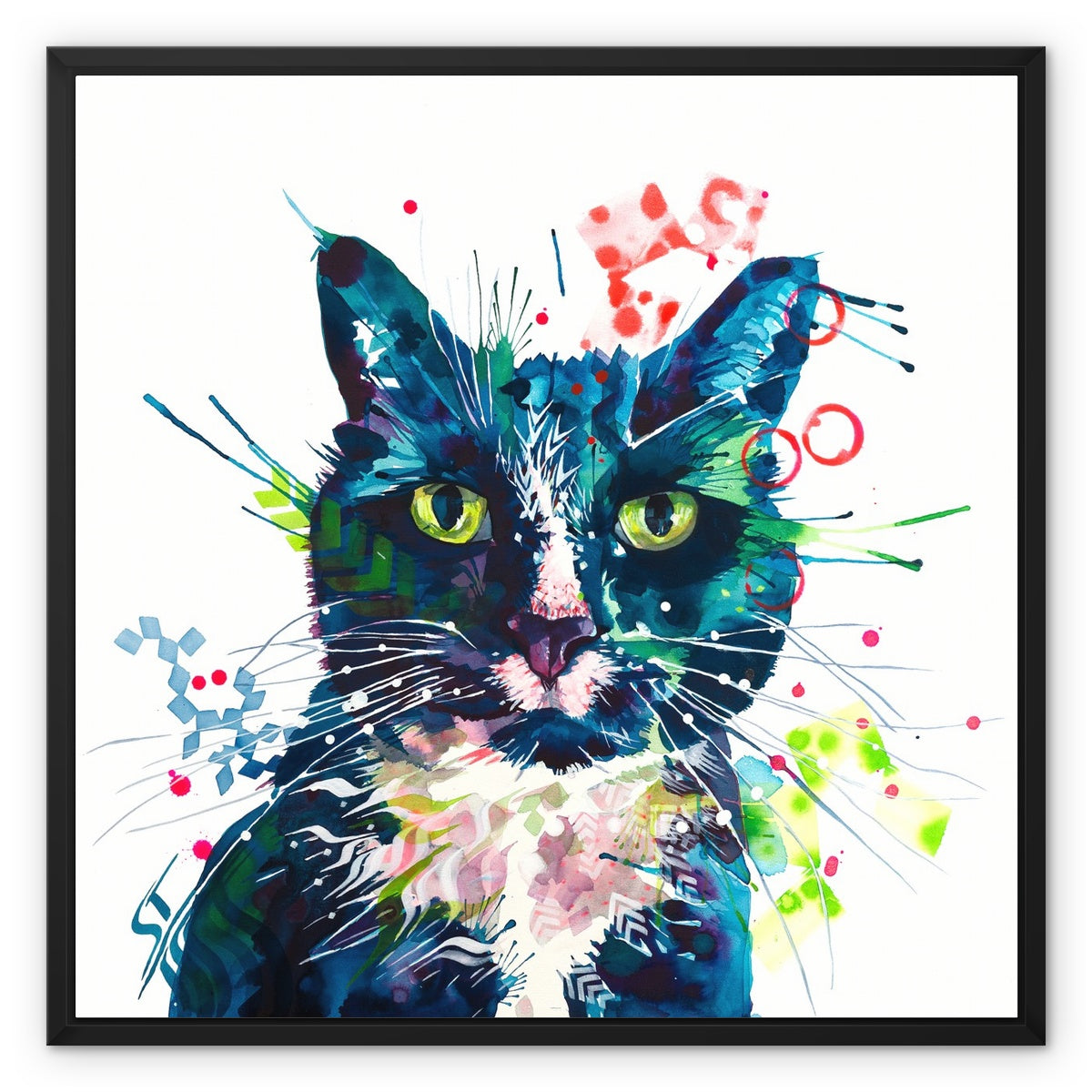 The Great Catsby Framed Canvas