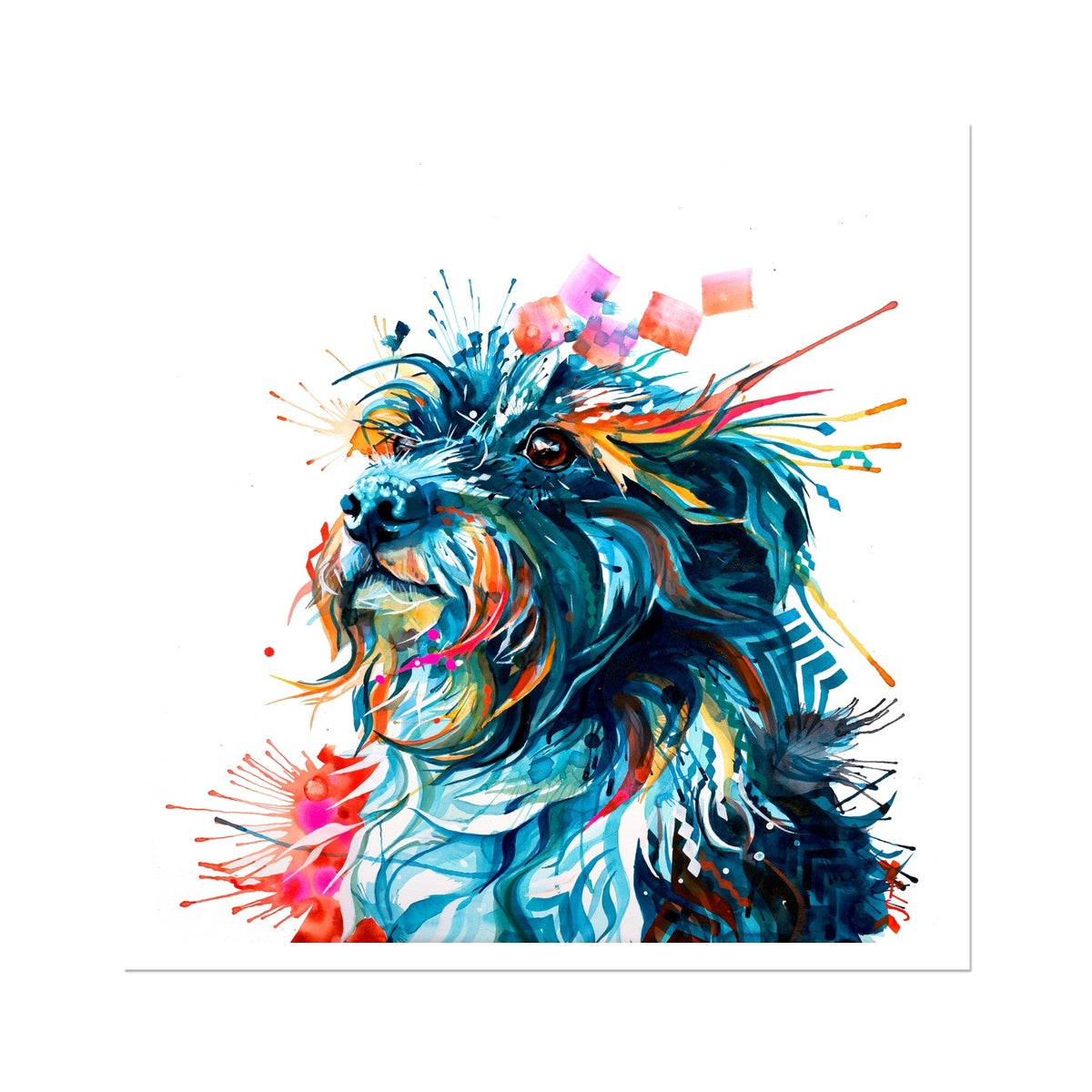Terrier / Collie Cross Fine Art Print-Fine art-Sarah Taylor Art