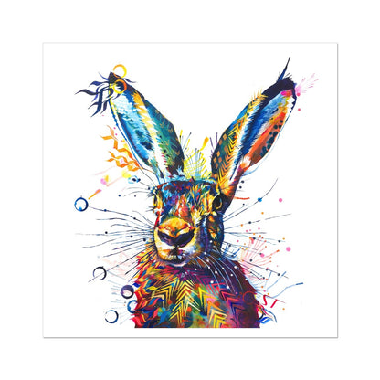 Rabbit Prints | Wall Art | Framed Prints | Sarah Taylor | Wildlife Art | Modern Art | Framed Wall Art | Pet Portraits | Abstract Art | Framed Art | Bright Wall Art | Colourful Animal Art