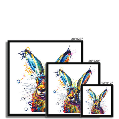 Rabbit Painting | Wildlife Art | Wall Art Of Nature | Wall Art | Wall Art Colourful | Animal Art | Framed Wall Art 