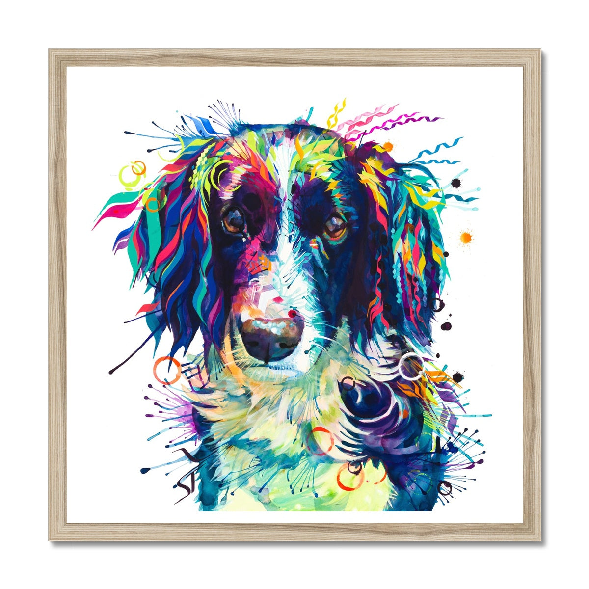 Wallart | Dog Drawings | Modern Art | Pet Portraits | Framed Wall Art | Dog Artwork