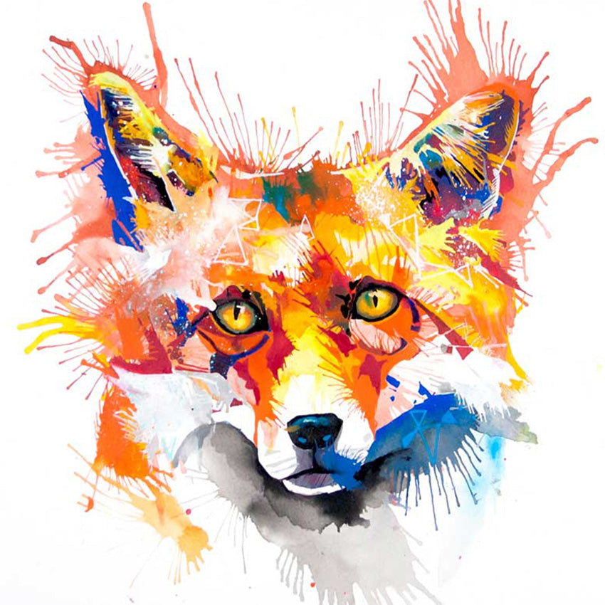 FoxyWoxy - Original fox painting-Originals-Sarah Taylor Art