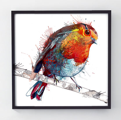 The Scarlet Pimpernel - Original robin painting-Originals-Sarah Taylor Art
